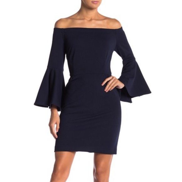 NWT Trina Turk Miley off the Shoulder Dress 2 - Picture 13 of 14